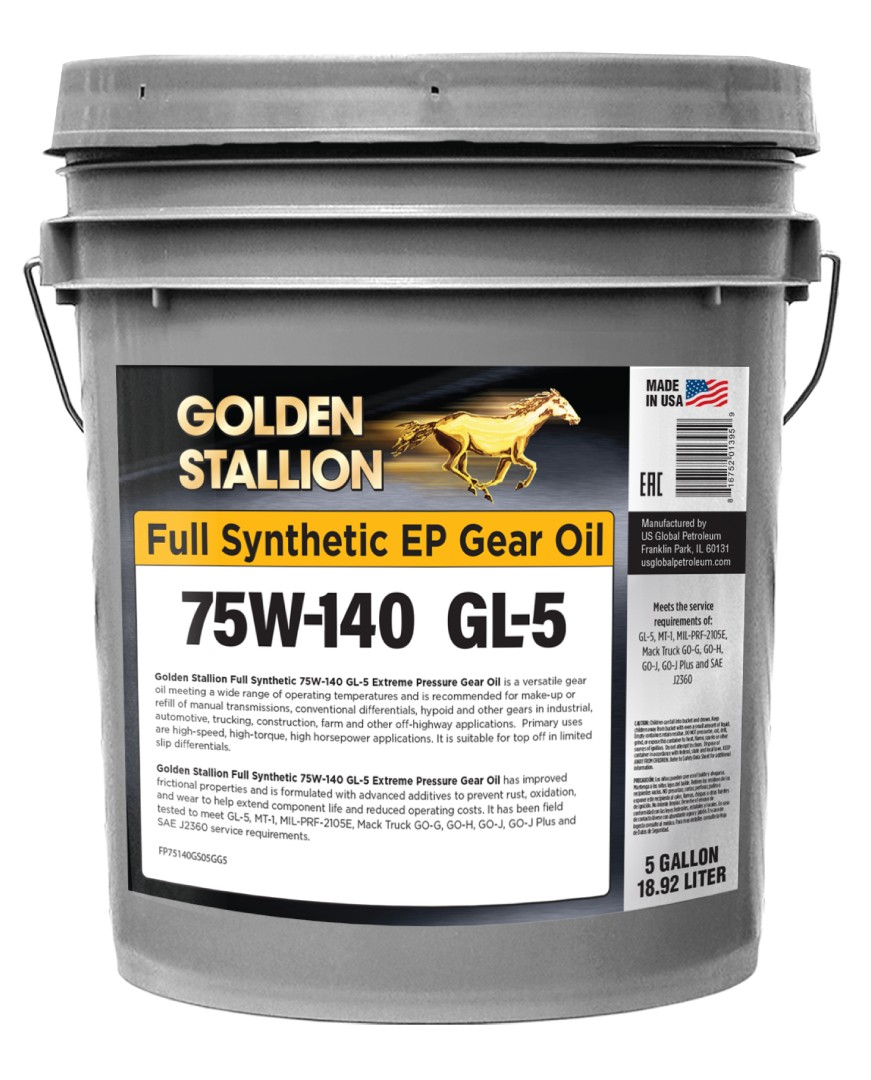 Golden Stallion 75W-140 Full Synthetic GL-5 GEAR OIL